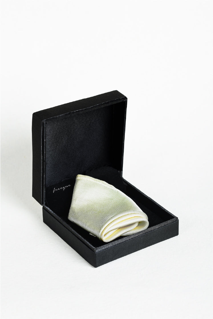 Ombre Mint Green scented pocket square in black luxury gift box